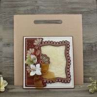 Delicate Wooden Invitation Card With Butterfly Bow Wedding Invitation Card with Hand Bag